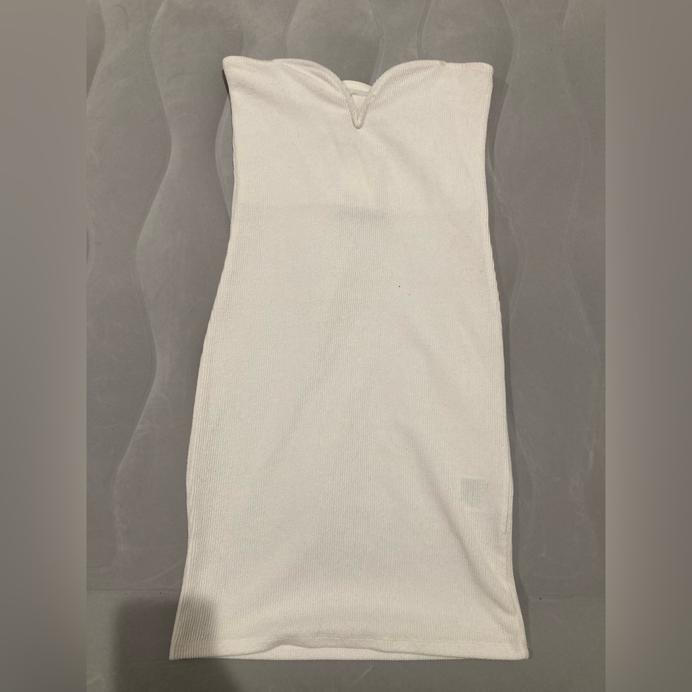 NEW H&M White Strapless Dress XS